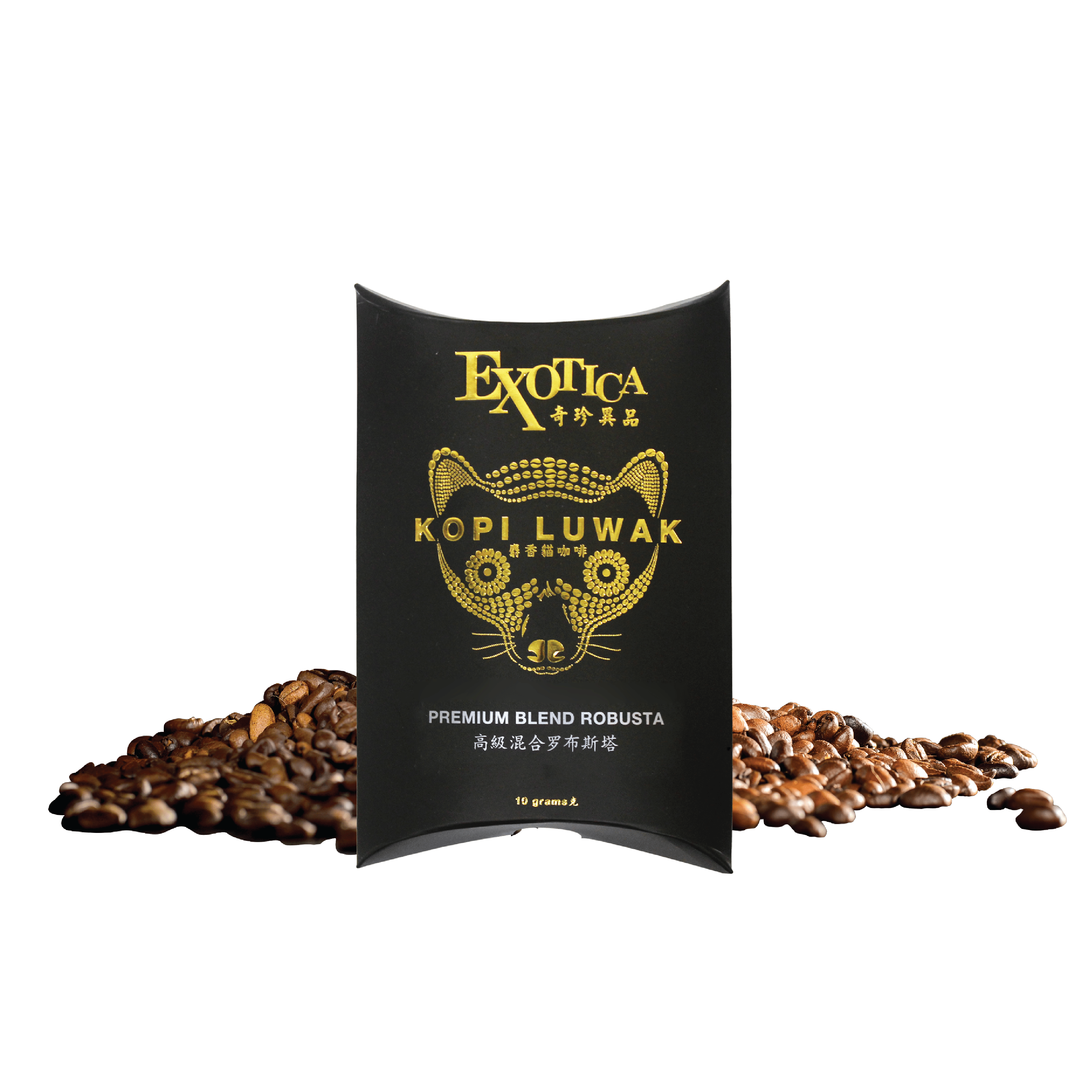 Exotica Kopi Luwak Premium Blend Robusta (Whole Bean) 10g